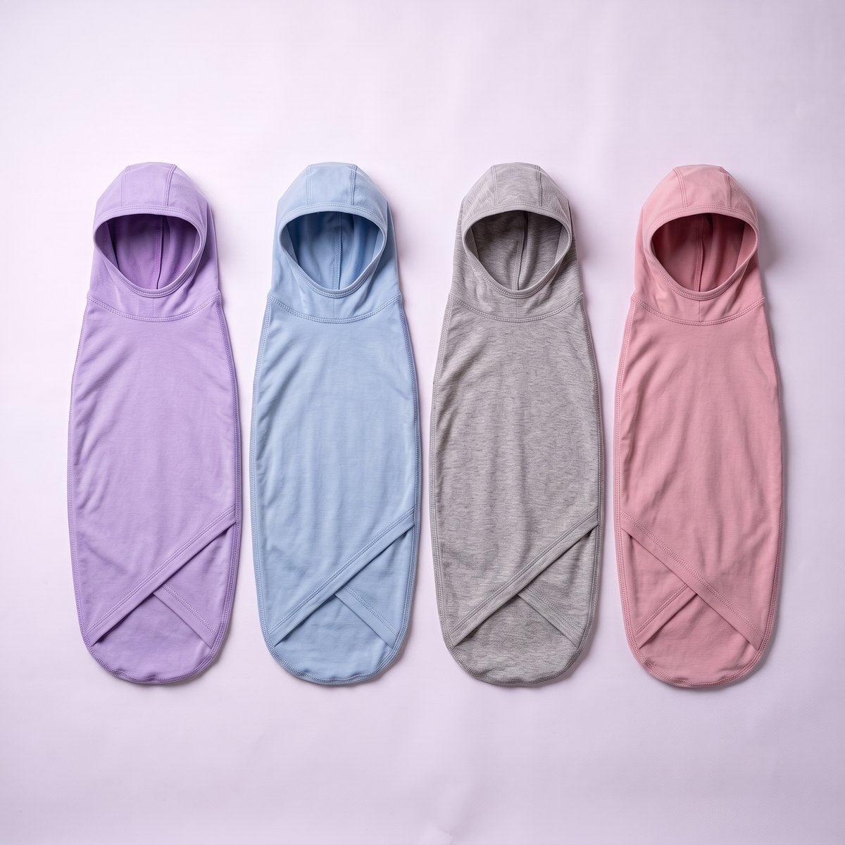 Mornio Kuschel-Pod in Lila, Blau, Grau und Rosa